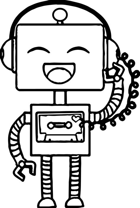 Robot Coloring Pages Printable